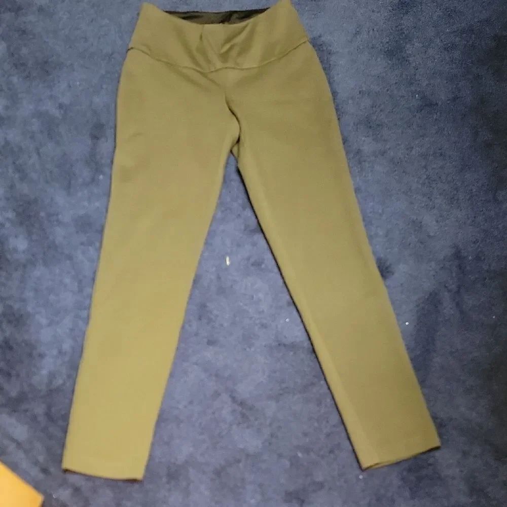 Up! Olive Green High-Waisted Skinny Pants Sz 8